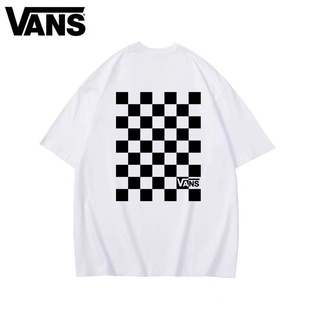 [S-5XL]Vans เสื้อยืดแขนสั้น พิมพ์ลาย สไตล์มินิมอล ของแท้ 100% สําหรับผู้ชาย และผู้หญิง