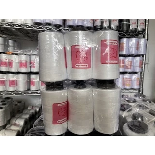 ด้าย (ตราช้าง) ด้ายเย็บผ้า ด้ายเหนียว ด้ายเย็บผ้า สีขาวออฟไวท์3หลอด100