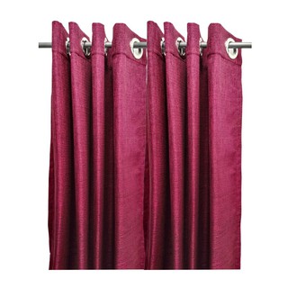  ผ้าม่านตาไก่ หน้าต่างกันแสงแดด รุ่น LININ ขนาด 135 x 160 ซม. สีแดง HOME Curtain LININ Window LININ Size 135 x 160 CM. R