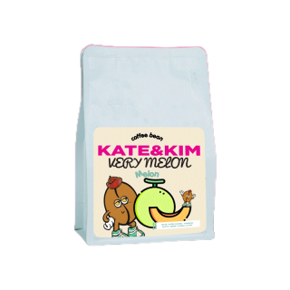 เมล็ดกาแฟคั่ว " แต่งกลิ่น " เมล่อน (( Kate & Kim )) Very Melon Infused Blend Coffee Bean (COD)