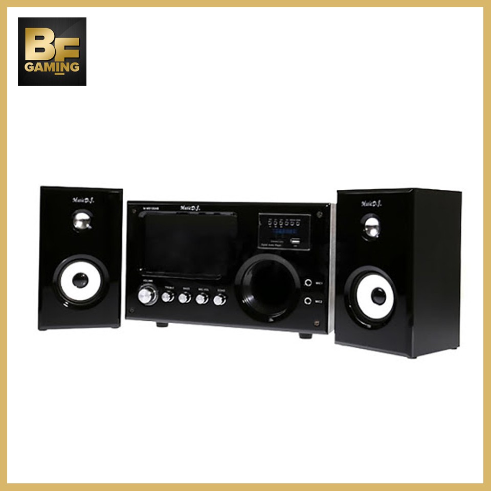 Music D.J. M-9100AB  ลำโพง 2.1 สามารถฟัง FM+BT ได้ - สีดำ