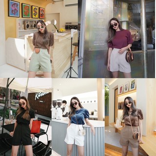 Bemingshorts005 (XS-4XL) - ขาสั้น เอวสูง ซิบหน้า ตะขอหน้า ปลายขาพับ 📦🧺