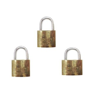 กุญแจคีย์อะไลท์ ISONคีย์อะไลท์38/3 38 MM PB 3 ตัว/ชุด ISON 38MM KA38/3 PB KA PADLOCK 3EA/SET