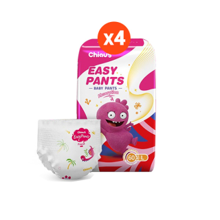 Chiaus Easy Pants Baby Diaper Size M/L/XL/XXL (4 Pack) ผ้าอ้อมสำเร็จรูปแบบกางเกงรุ่นอีซี่เพนท์ ไซส์ M/L/XL/XXL (4แพ็ค)