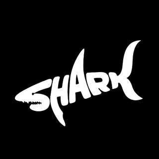 * Shark Shape Letter PET สติกเกอร์ติดรถยนต์ถอดได้