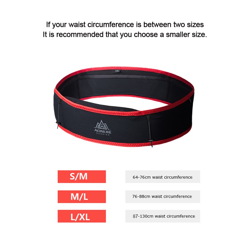 aonijie กระเป๋าวิ่ง ฟรีขวดน้ำพับได้ 1 ขวด (ของพร้อมส่ง)​