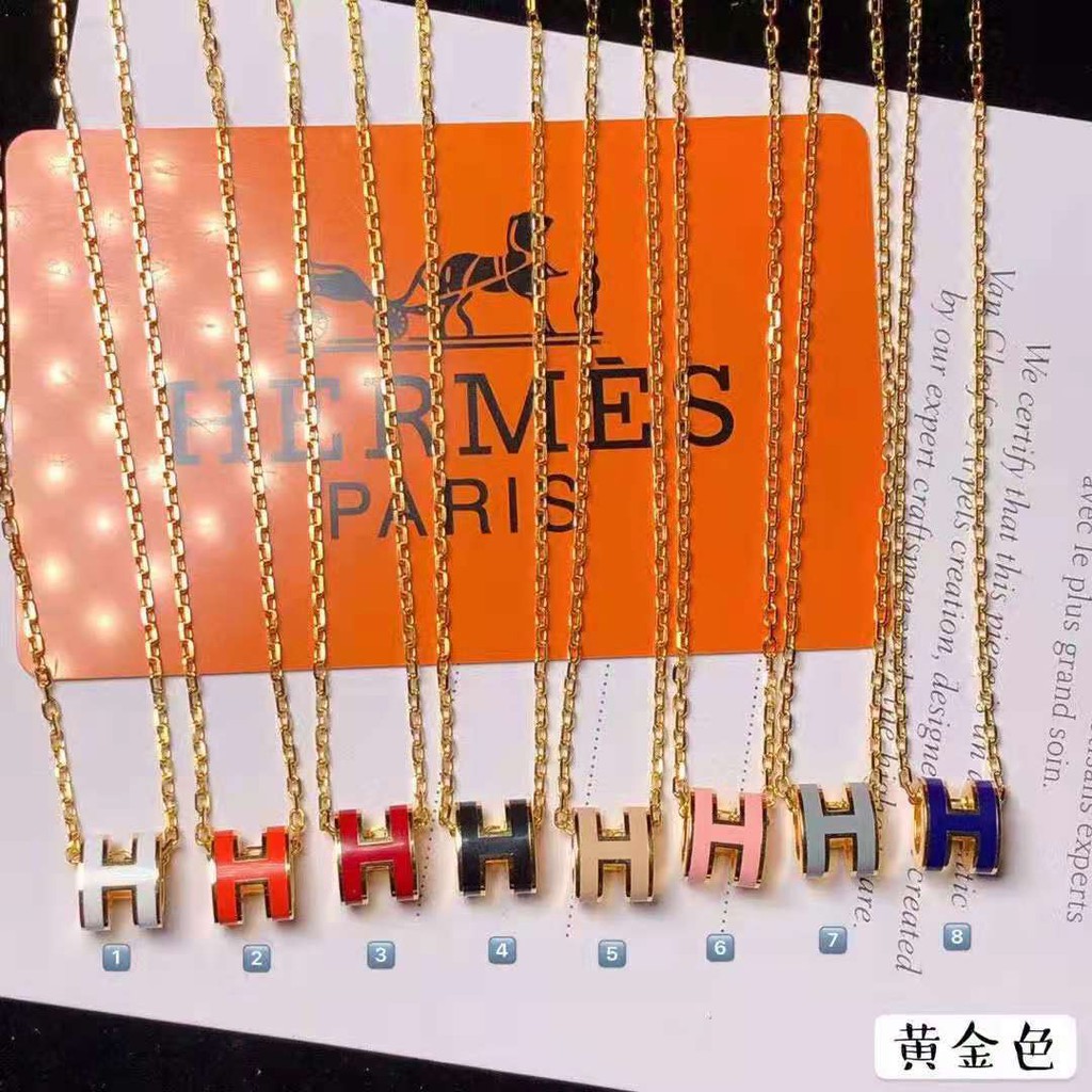 สร้อยคอตัวอักษร H  แบบคลาสสิก 15 สีมีหมายเลขกำกับอิสระป้องกันการปลอมแปลง