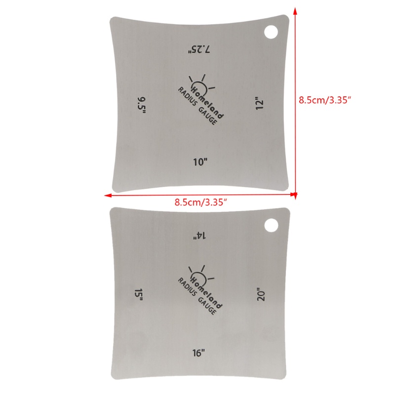 ESP 2pcs Guitar Radius Gauge Guitar Fretboard Measure Tool Accessory Parts ราคา ถูกที่สุด ดีลบีเคเค แกลเลอรีภาพที่ 4