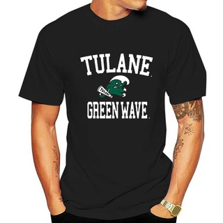 T-shirt  เสื้อยืดลําลอง แขนสั้น พิมพ์ลาย Tulane University Green Wave Arch ออกแบบดี แฟชั่นสําหรับผู้ชายS-5XL