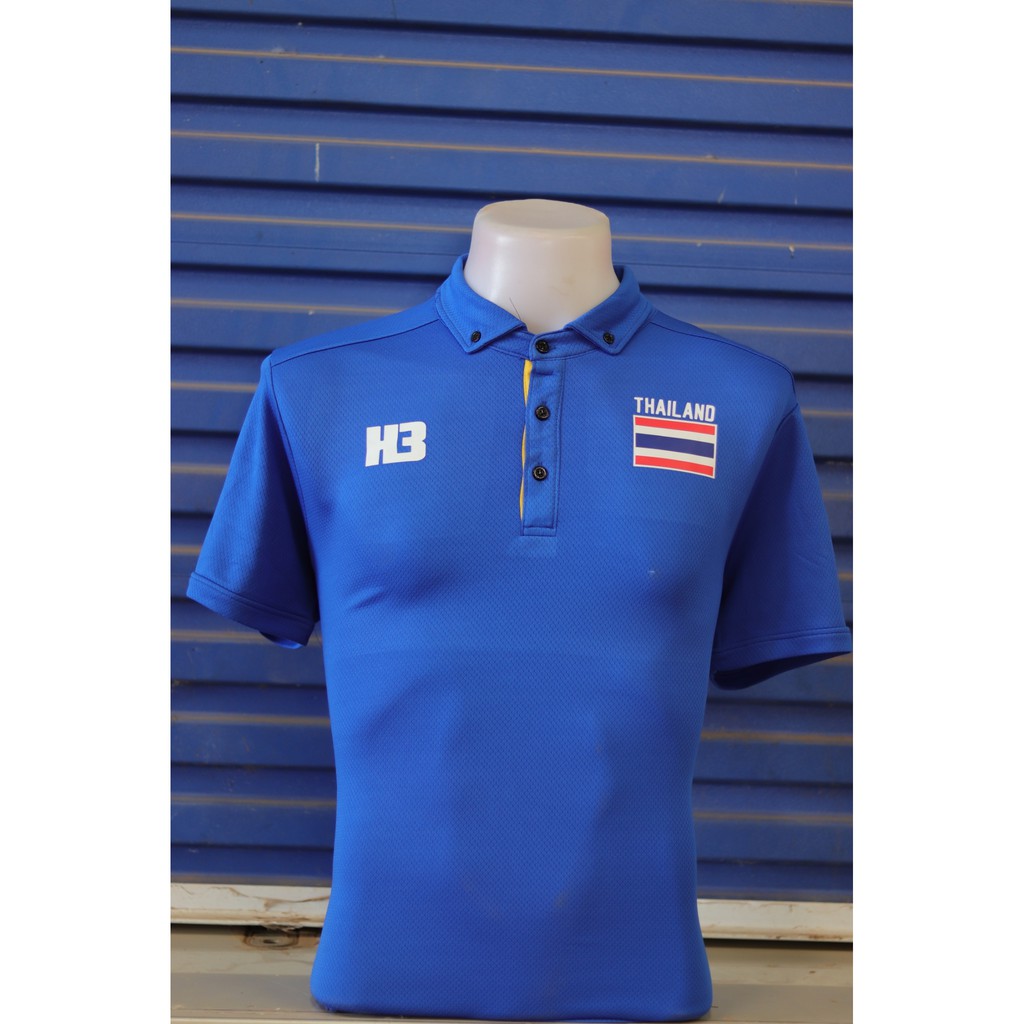 H3 199 เสื้อกีฬาคอปก เชียร์ทีมชาติไทย - ann_thabo - ThaiPick