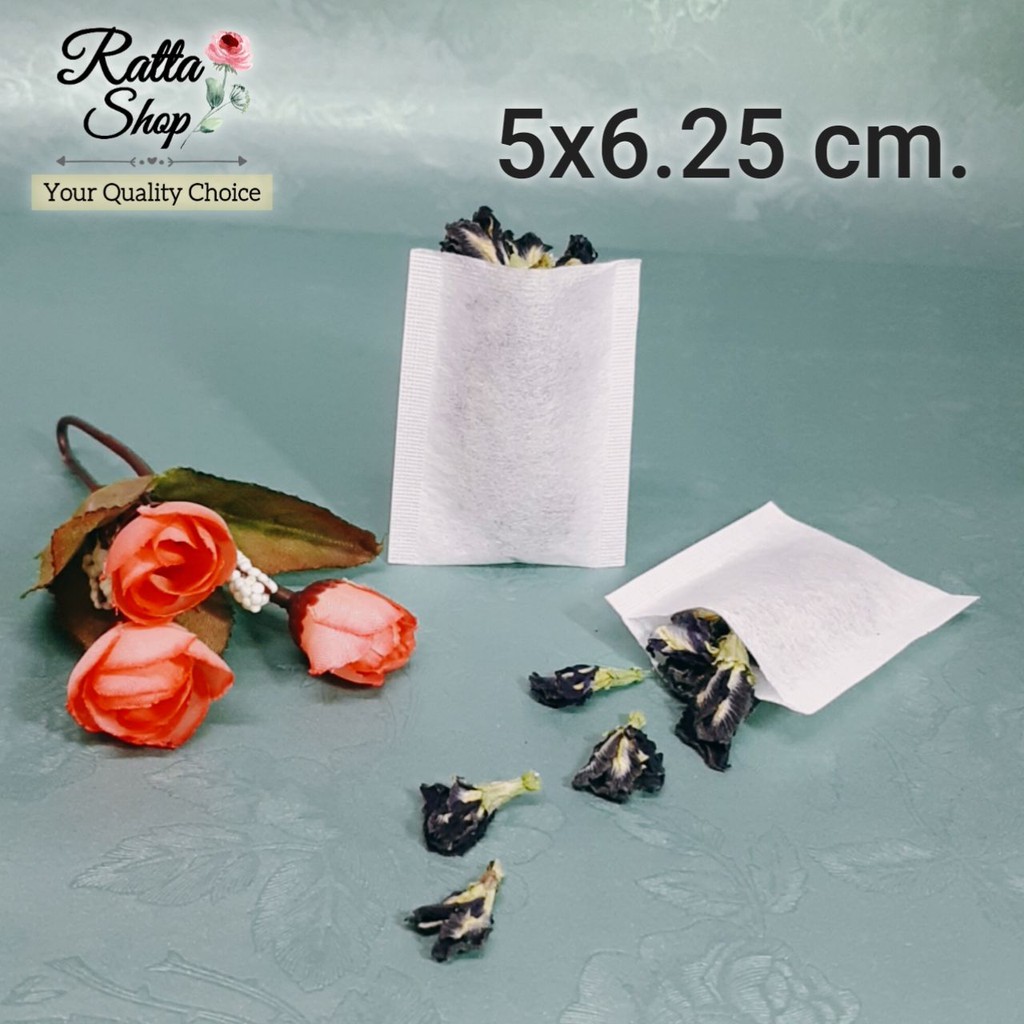 ซองชาเยื่อกระดาษ ถุงกรอง   5x6.25 cm(Tea bags)