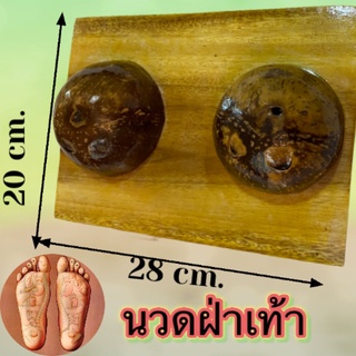 นวดฝ่าเท้ากะลามะพร้าวเพื่อสุขภาพขนาด 20x28 cmหนา 1 นิ้ว