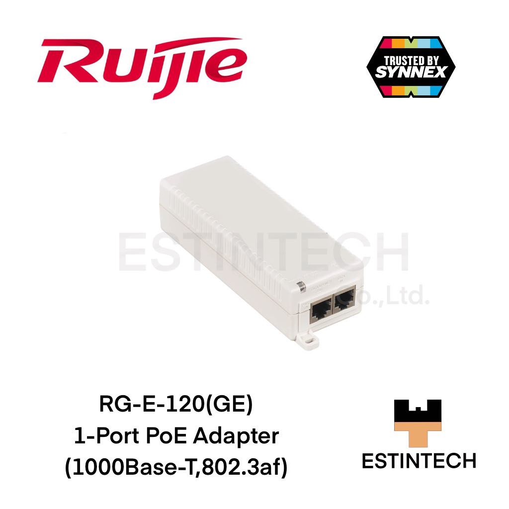 Adapter (อะแดปเตอร์) Ruijie RG-E-120(GE) 1-Port POE Adapter (1000Base-T,802.3af) ของใหม่ประกัน 3ปี