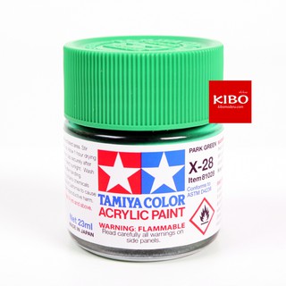 สีสูตรน้ำ TAMIYA X-25 Clear Green (10 Ml)