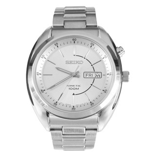 Seiko Kinetic Mens Watch Silver Stainless Strap SMY117P1