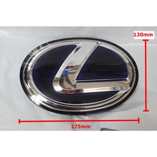 K90 ป้ายโลโก้เคลือบแก้วสีดำขอบม่วงสำหรับ LEXUS ขนาด 175X130mm