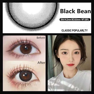 Color contact lenses, myopia 0-800 degrees, black, multicolored, for the eyes, 2 pieces per pair