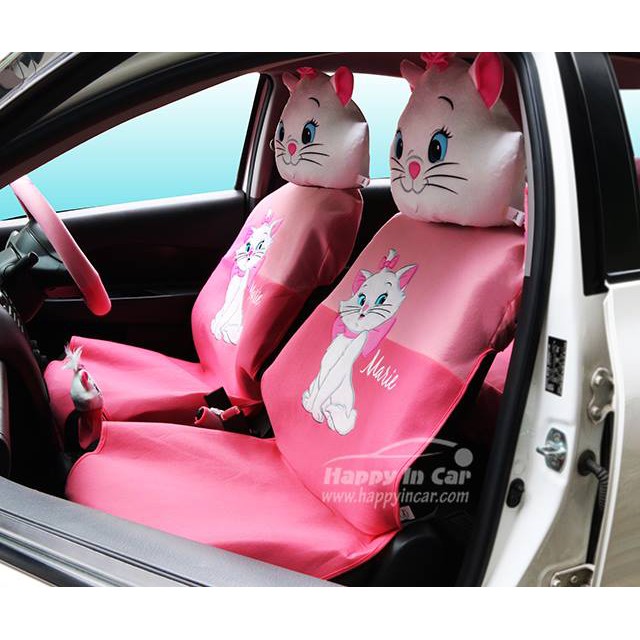 HIC หุ้มเบาะรถยนต์แบบผ้า+หุ้มหัวเบาะ(1ข้าง) ลายลิขสิทธิ์แท้ - รูปที่ 2