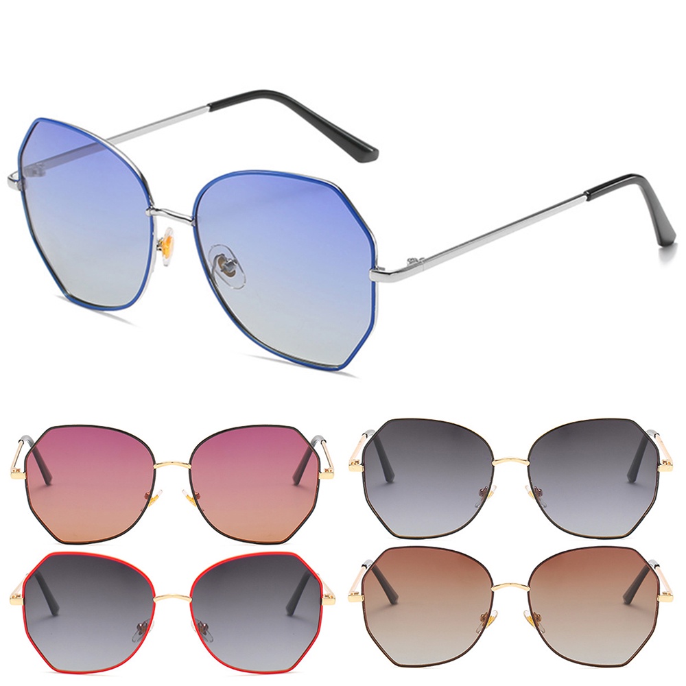 ถูกที่สุด Fashion Polarized Sunglasses polygon large frame female