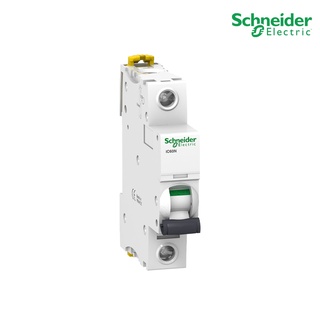 Schneider A9F74106 Miniature Circuit-Breaker,Acti9 iC60N 10kA, 400VAC, 1Pole, 6A เบรกเกอร์ลูกย่อย 1โพล 6แอมป์