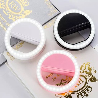 Selfie Ring Light ไฟเซลฟี่ หน้าเนียน วงแหวนเซลฟี่ LED แบบใช้ถ่าน RK12/RK-12 AAA