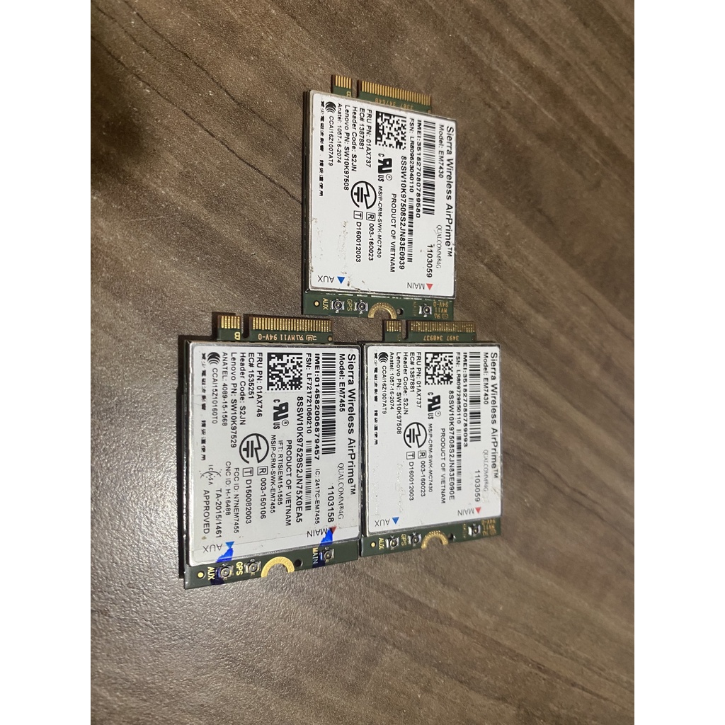 EM7430/7455/fibocom L580-GL LTE 4G การ์ด 4G สําหรับ Thinkpad X270,X280,X390,T480,90,T14G1,T580,T15G1