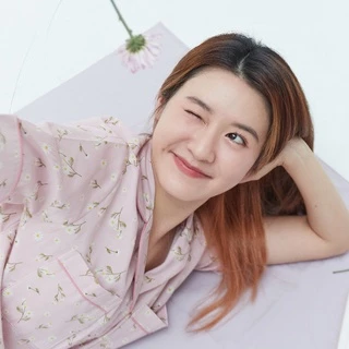ชุดนอน sliptosleep - Pink Camomile Pants Set