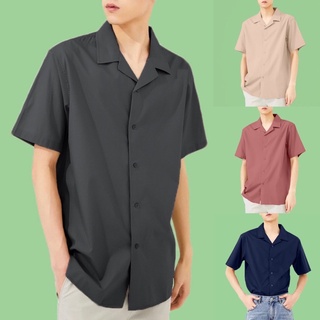 เสื้อเชิ้ตเกาหลี สีพื้น 🔥🔥 Oversize ผ้านิ่มใส่สบาย ไม่ต้องรีด ระบายความร้อนได้ดี