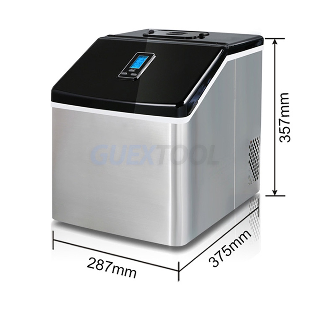 เครื่องทำน้ำแข็งCommercial Ice Cube Machine Household Ice Maker Square ...