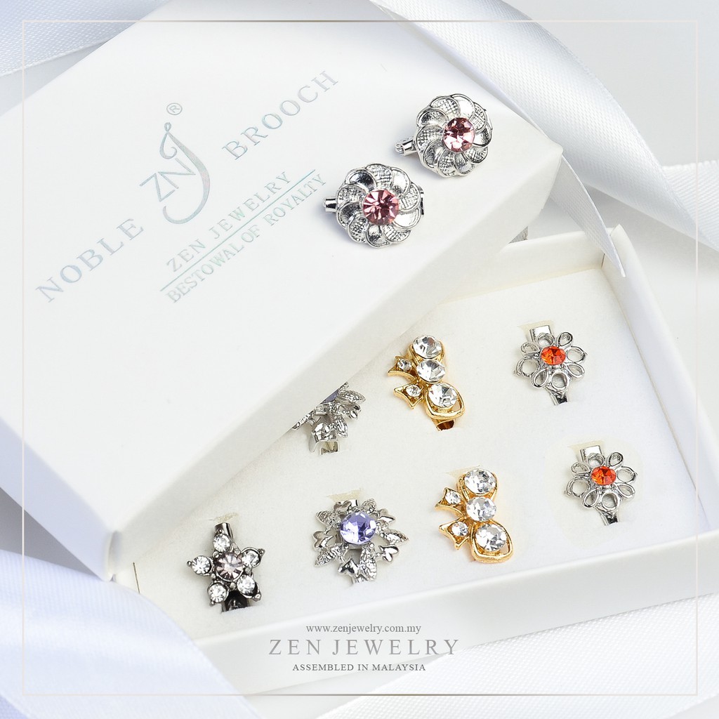 ZEN 10 ชิ้น BABY BroCH [ SINGLE DIAMOND + EXTRA DIAMOND ]