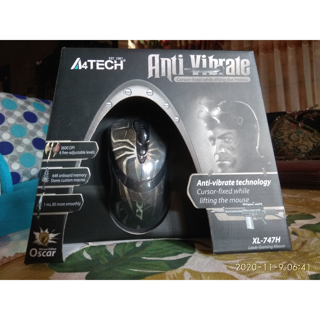 เมาส์เกมมิ่ง A4Tech X7 747H Spider