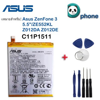 รับประกัน 3 เดือน*-แบตเตอรี่ Asus zenfone3 5.5 Z012DB,ZE552KL,ZD552KL,Z01M (C11P1511)