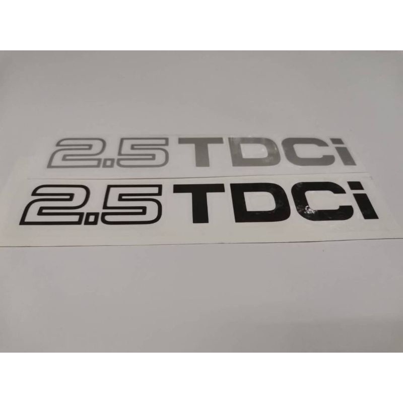 สติ๊กเกอร์แบบดั้งเดิม ติดท้ายรถ ฟอร์ด ford คำว่า 2.5 TDCi งานตัดคอม ติดรถ แต่งรถ sticker ราคา ถูกที่สุด ดีลบีเคเค