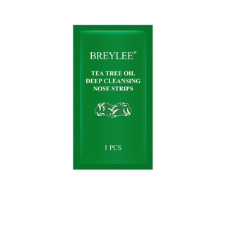 BREYLEE FDA แผ่นลอกสิวเสี้ยน แผ่นมาสก์จมูก ลอกสิวหัวดำ สูตรทีทรีออยล์ สำหรับกําจัดสิวเสี้ยน ดูดสิวเสี้ยน สิวเสี้ยนจมูก Blackhead Removal Mask 1PCS