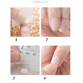 【พร้อมกาว】เล็บปลอม Diy ออกแบบเล็บปลอม 24 ชิ้น