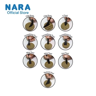 NARA Kids Tools อุปกรณ์ปั้นพลาสติกสำหรับเด็ก *เลือกสี*