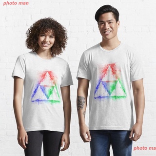 photo man เสื้อLegend of Zelda Legend of Zeldaเสื้อยืด เสื้อยืด Legend of Zelda tee Colours Of The Force Essential T-Shi