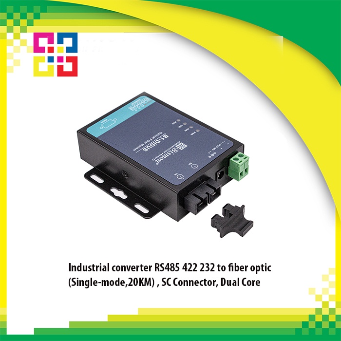 ตัวแปลงสัญญาณ Fiber converter RS485/422/232 to fiber optic (Single-mode,20KM), SC, Dual Core