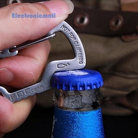 【ELE Survival Camping Hiking Rescue Gear Mini Carabiner Keychain EDC ...