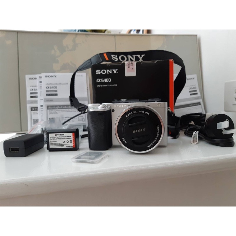 [ราคางดต่อรอง]กล้องมิลเลอร์เลส Mirrorless Sony A6400 มือสอง พร้อมเลนส์ kit 16-50