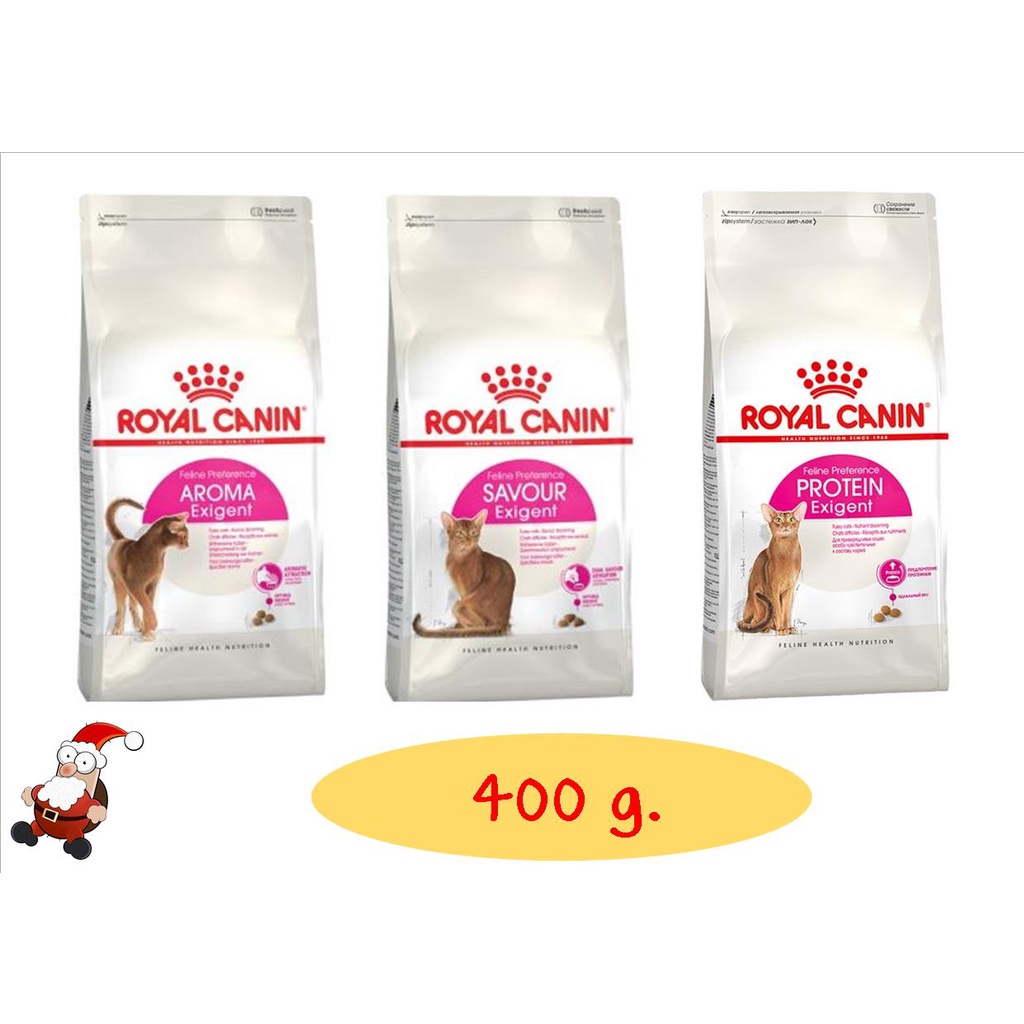 Royal Canin Exigent Aroma / Protein / Savour 400g อาหารแมว สูตรแมวกินยาก 400กรัม มี 3 แบบ