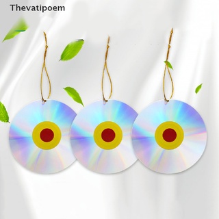 [Thevatipoem] แผ่น CD สะท้อนแสง สองด้าน พร้อมกระดิ่ง สําหรับไล่นก