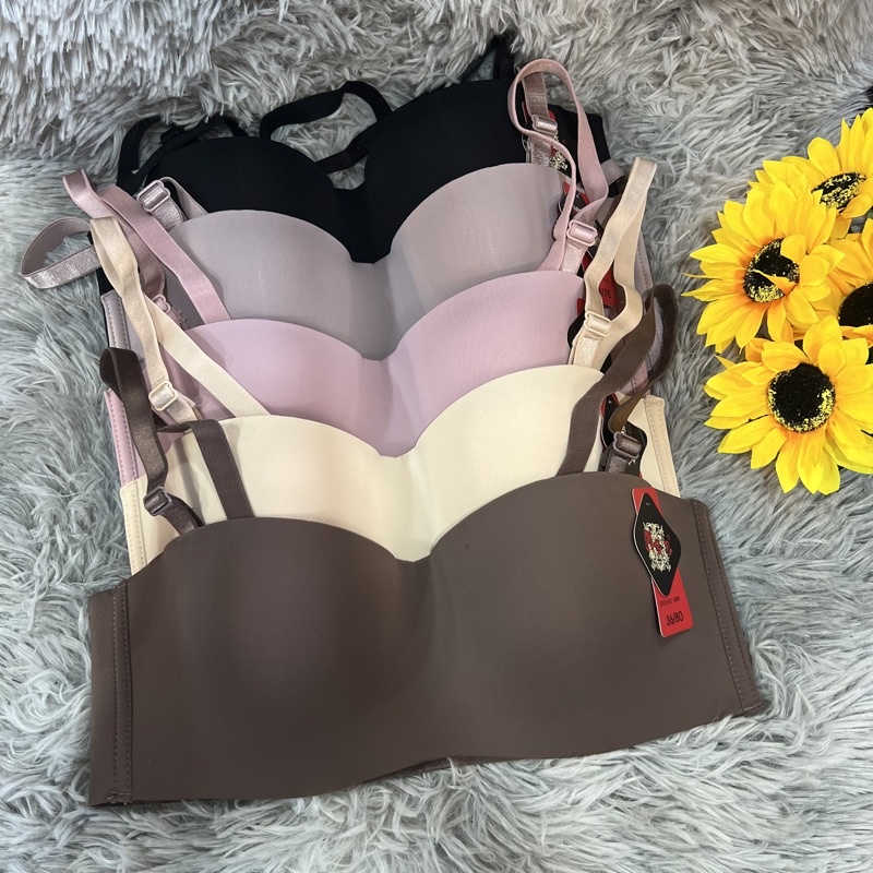 💋เสื้อในโนบรา No’s bra 605 ถอดสายได้