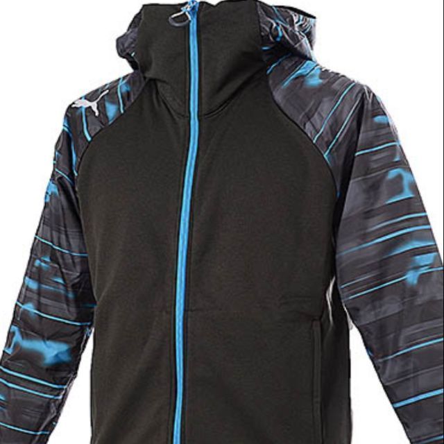 PUMA PFF TRG JACKET , JAPAN STYLE, UNISEX, BLACK BODY WITH PRINTED ...