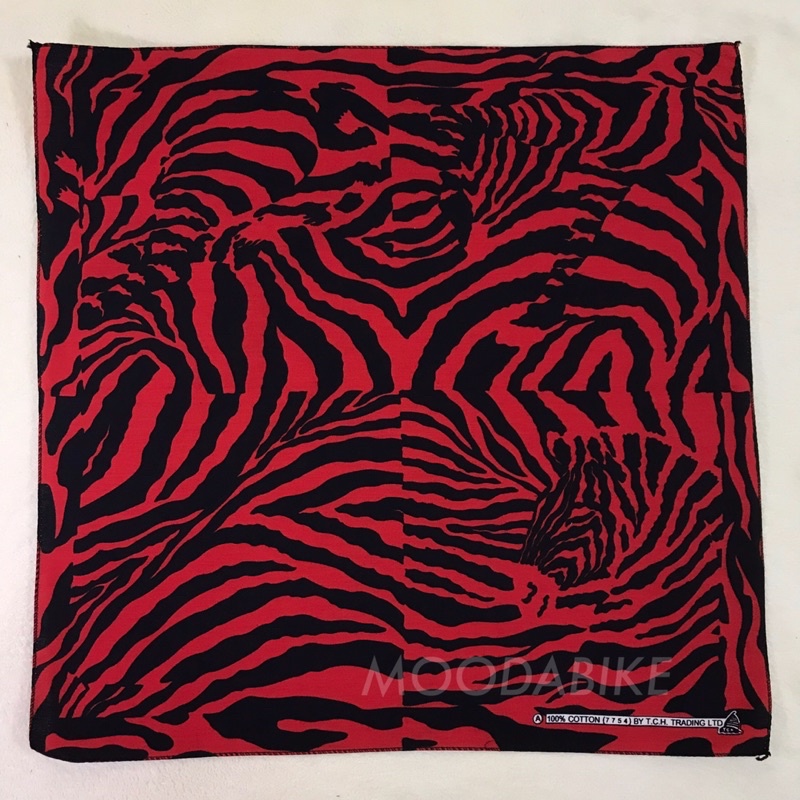 ผ้าเช็ดหน้าลายเสือ ม้าลาย 🦓🐆 ซาฟารี SAFARI (เนื้อผ้าคอตตอน) ใช้โพกหัว ผูกผม ผ้าพันคอ เช็ดหน้าซับเหงื่อได้ ขนาด 50 cm. - รูปที่ 5