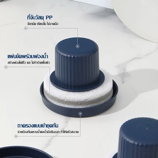 ที่ล้างจาน ที่ล้างจานแบบมีที่จับ แปรงขัดหม้อ แปรงทำความสะอาด ที่ขัดหม้อ แบบมีที่จับ ใช้ทำความสะอาดภาชนะ#B-081