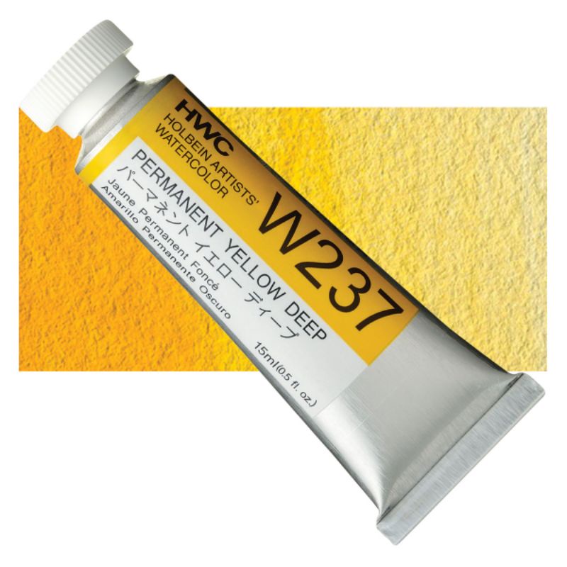 Permanent Yellow Deep W037/W237/WW037 SerA 5/15/60ml สีน้ำโฮลเบน Japan Holbein Artist Watercolor ราคา ถูกที่สุด ดีลบีเคเค