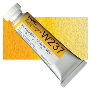 Permanent yellow deep (W037/W237/WW037) 5ml/15ml/60ml Series A สีน้ำ โฮลเบน Holbein Artist Watercolor ホルベイン透明水彩絵具