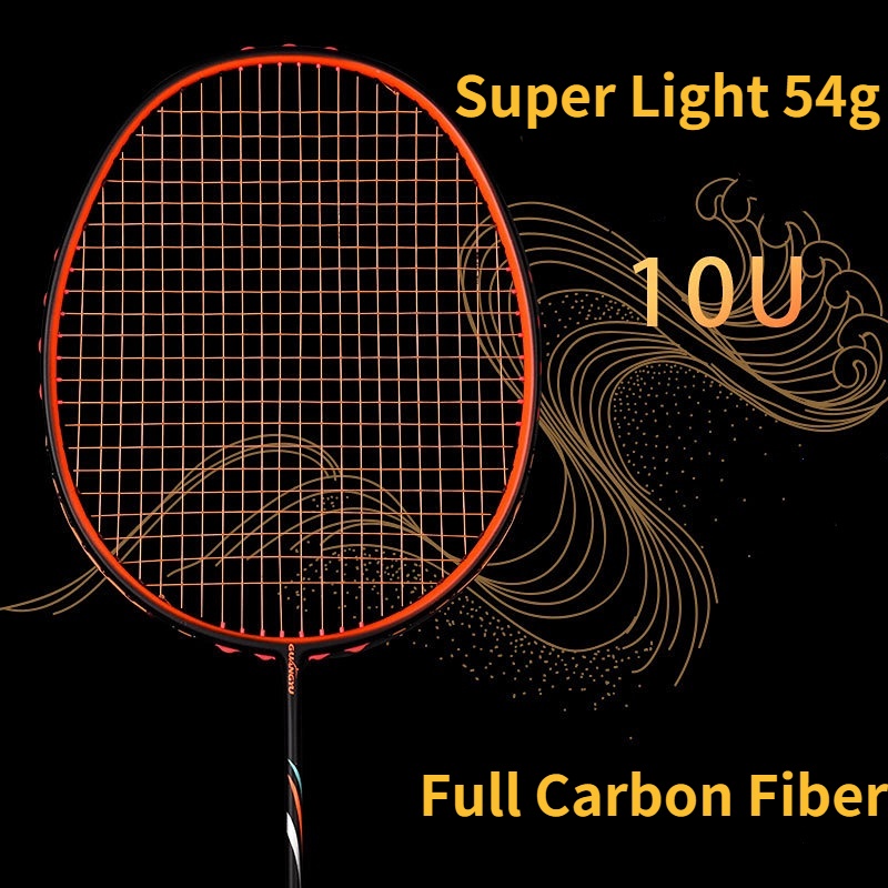 Gy ไม้แบดมินตัน คาร์บอนไฟเบอร์ น้ําหนักเบา 10U 54g T800 24-30LBS