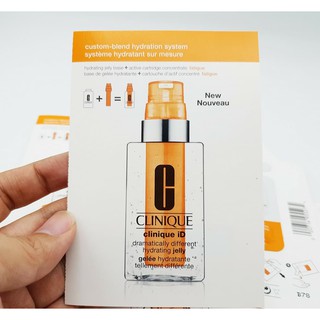 ซอง 2 ml. CLINIQUE ID Hydrating JELLY + FATIGUE เจลลี่ใส+บูสเตอร์ส้ม ฟื้นฟูผิวอ่อนล้า สดใส 2/2562